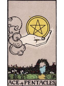 Ace of pentacles Rider Waite tarot