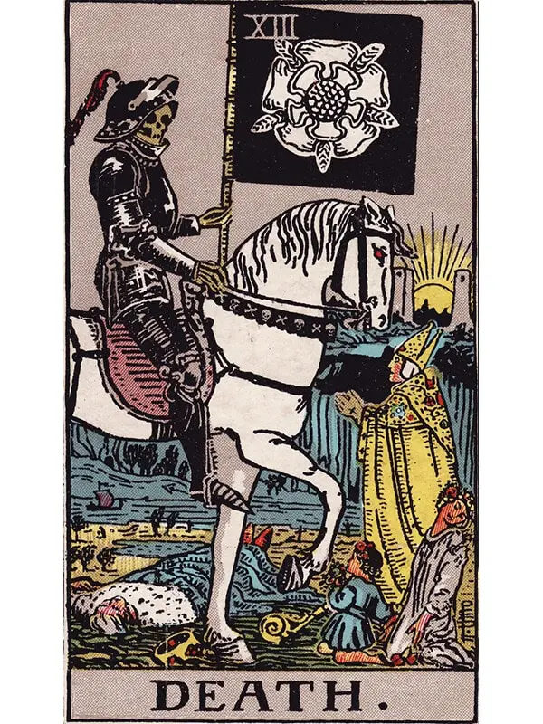 Death tarot card Rider-Waite