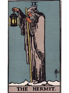 Die Tarotkarte Einsiedler