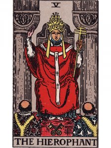 La Carta del Tarot del Hierofante