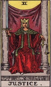 Justice Tarot Card