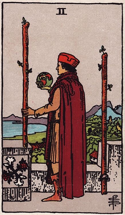 Rider Tarot Two of Wands