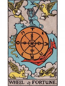 Glücksrad Tarotkarte