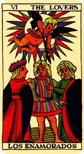 The Lovers tarot card