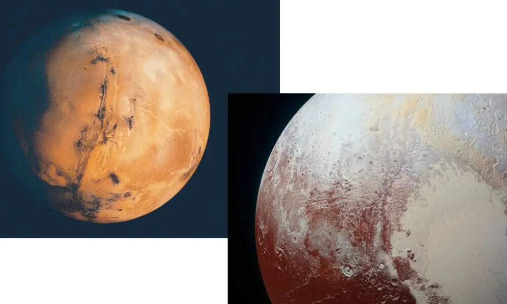 Mars Opposes Pluto