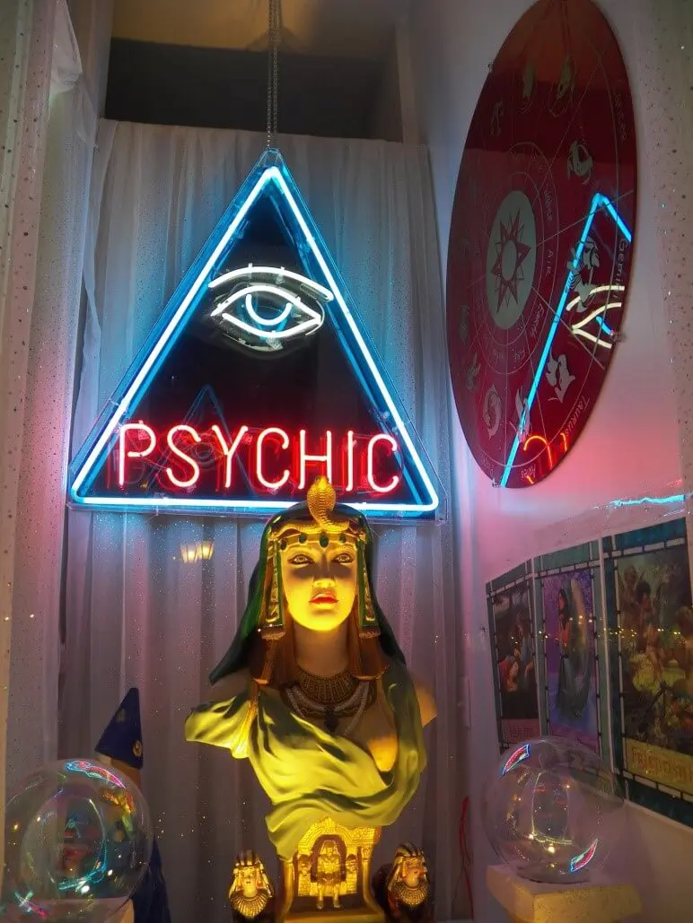 at the psychic