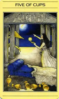 5 de Copas Tarot Mítico