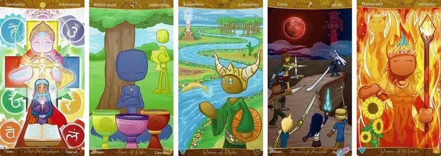 Los visuales del Tarot del Parche