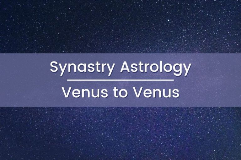 Synastry Astrology Venus to Venus
