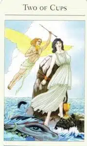 2 de Coupes Tarot mythique