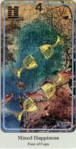 4 de Coupes Tarot Haindl