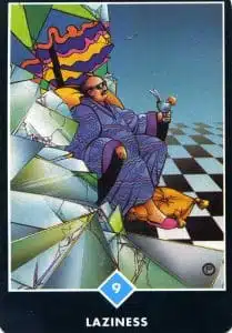 9 de Água – Preguiça – Tarô Osho Zen