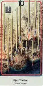 10 des baguettes Tarot Haindl