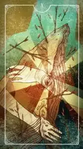 Tarot Ostara 10 de Bastos