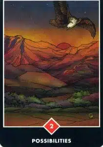 2 of Fire Possibilities Osho Zen Tarot