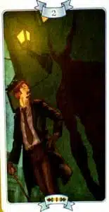 2 of Scrolls Law of Attraction Tarot