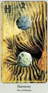 Tarot Haindl 2 de Piedras