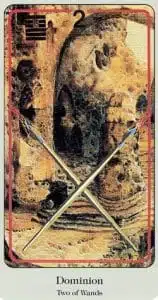 2 of Wands Haindl Tarot