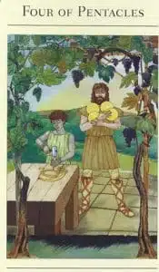 4 of Pentacles Mythic Tarot