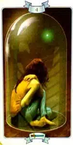 4 de Espadas Law of Attraction Tarot