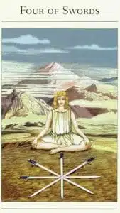4 of Swords Mythic Tarot