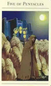 5 of Pentacles Mythic Tarot