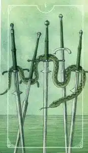 5 d'épées Ostara Tarot
