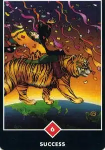 6 of Fire Success Osho Zen Tarot