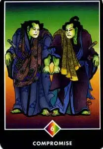 6 de l'arc-en-ciel Compromis Osho Zen Tarot
