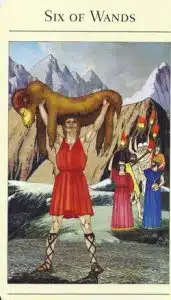6 of Wands Mythic Tarot