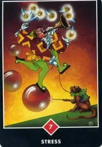 7 de feu Stress Osho Zen Tarot