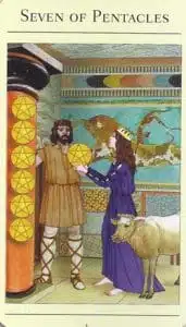 7 of Pentacles Mythic Tarot