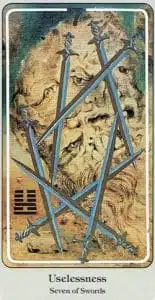 7 der Schwerter – Haindl Tarot