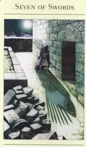 7 of Swords Mythic Tarot
