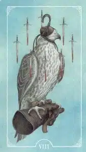 8 de Espadas no Tarot Ostara
