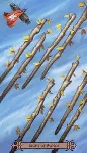 8 of Wands Spellcaster Tarot
