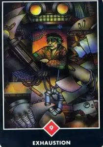 9 des Feuers – Erschöpfung – Osho Zen Tarot