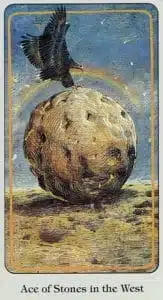 Tarot Haindl As de Piedras