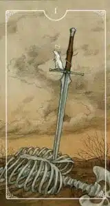 Ace of Swords Ostara Tarot