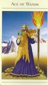Ace of Wands Mythic Tarot