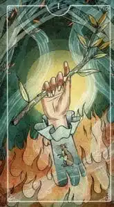 Ace of Wands Ostara Tarot
