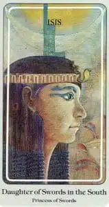 Fille des épées Tarot Haindl