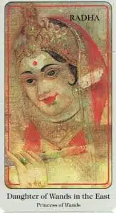Daughter of Wands Haindl Tarot