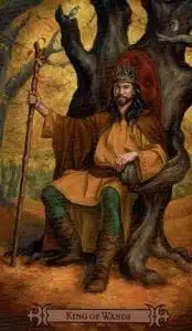 Rei de Paus no Tarô Spellcaster