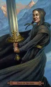 Page des épées Spellcaster Tarot