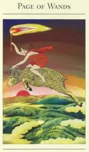 Page of Wands Mythic Tarot