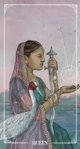 Queen of Swords Ostara Tarot