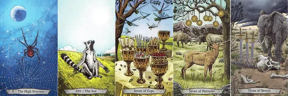 Cartas del Tarot Tótem de los Animales