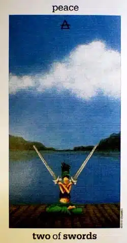 Carta Sol Luna 2 de Espadas
