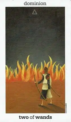 Carta Sol Luna 2 de Bastos